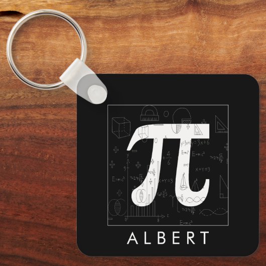 Wiskunde monogram - Pi-symbool Sleutelhanger (Voorkant)