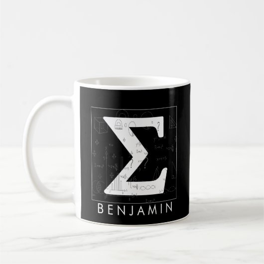Wiskunde monogram - Sigma Symbol Coffee Mok (Links)