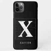 Wiskunde Monogram - Xavier iPhone Hoesje (Achterkant)