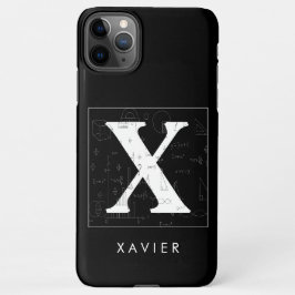 Wiskunde Monogram - Xavier iPhone 11Pro Max Hoesje