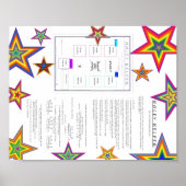 WISKUNDE.MULT.133 HOLEY HELPER POSTER.STARS POSTER (Voorkant)