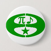 Wiskunde Music Esperanto - Symbool Button (Voorkant)