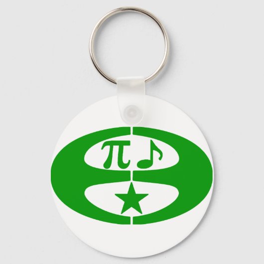 Wiskunde Music Esperanto - Symbool Sleutelhanger (Voorkant)