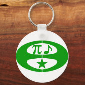 Wiskunde Music Esperanto - Symbool Sleutelhanger (Voorkant)