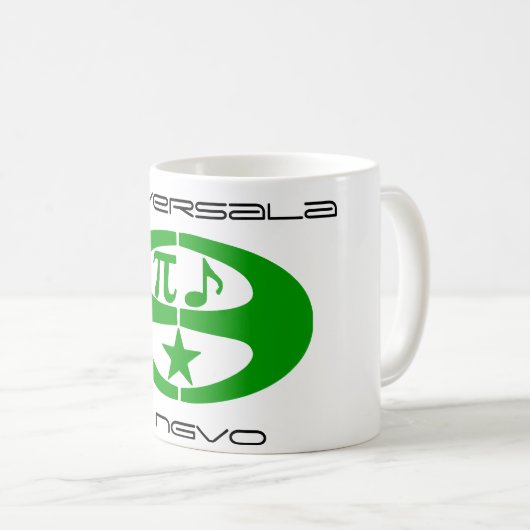 Wiskunde Muziek Esperanto - Symbool Mok (Voorkant rechts)