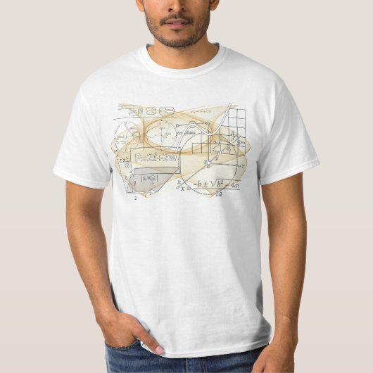 Wiskunde natuurkunde Formulas Cool T-Shirt (Voorkant)