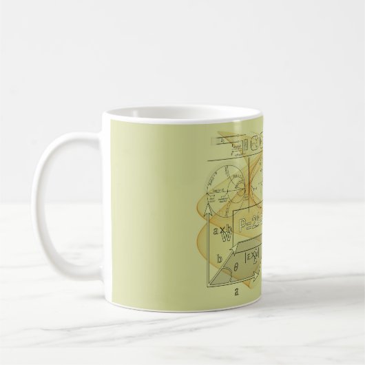 wiskunde natuurkunde - formulas koffie - Mok (Links)