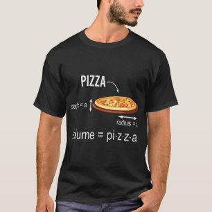 Wiskunde neerd pizzavolutie formule geek T-Shirt