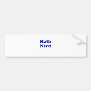 Wiskunde Nerd Bumpersticker