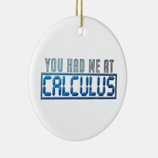 Wiskunde Nerd Gag je had me bij Calculus Keramisch Ornament (Rechts)