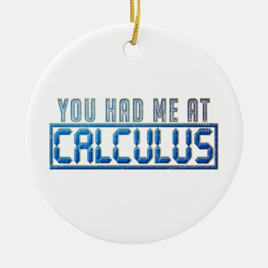 Wiskunde Nerd Gag je had me bij Calculus Keramisch Ornament (Voorkant)