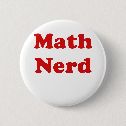Wiskunde Nerd Ronde Button 5,7 Cm (Voorkant)