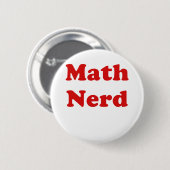 Wiskunde Nerd Ronde Button 5,7 Cm (Voorkant /achterkant)