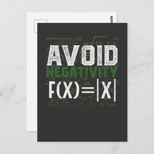 Wiskunde Nerd Science Absolute Value Humor Briefkaart (Voorkant / Achterkant)