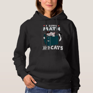 Wiskunde Nerd Wiskunde Leerwerker Kat I Love Wisku Hoodie