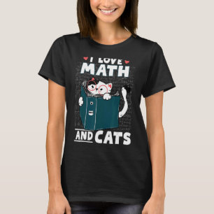 Wiskunde Nerd Wiskunde Leerwerker Kat I Love Wisku T-shirt