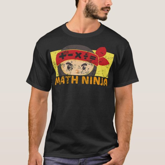 Wiskunde ninja schoolalgebra citeert grappige kind t-shirt (Voorkant)