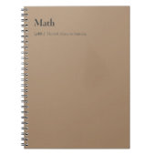 wiskunde notitieboek (Voorkant)