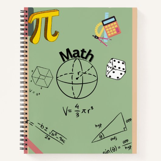 Wiskunde Notitieboek Cover (Voorkant)