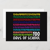 Wiskunde Nummers 100e Dag van de School Docent Kin Kaart (Voorkant / Achterkant)