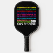 Wiskunde Nummers 100e Dag van de School Docent Kin Pickleball Paddle (Voorkant)