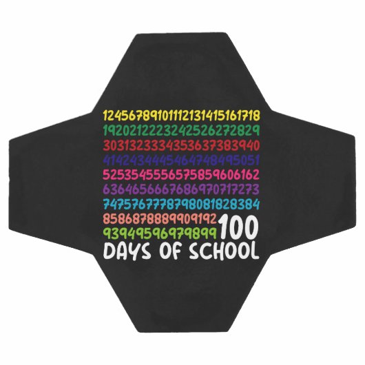 Wiskunde Nummers 100e Dag van de School Docent Kin Voetbal (Enkel)