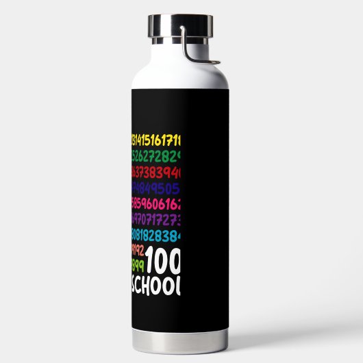 Wiskunde Nummers 100e Dag van de School Docent Kin Waterfles (Links)