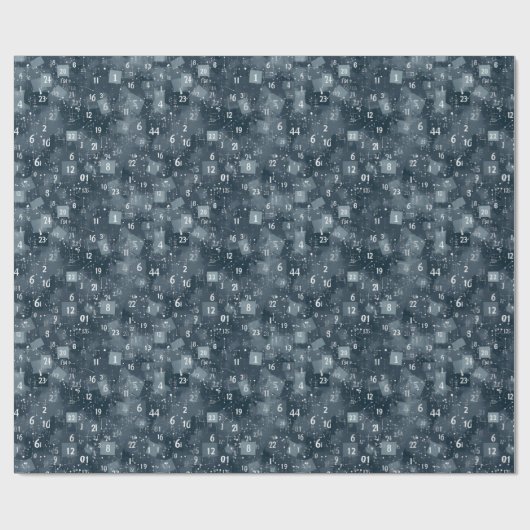 Wiskunde nummers Abstract Cadeaupapier (Vlak)