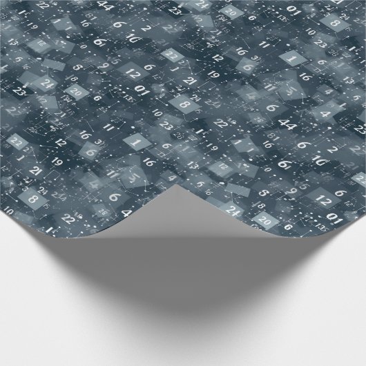 Wiskunde nummers Abstract Cadeaupapier (Hoek)