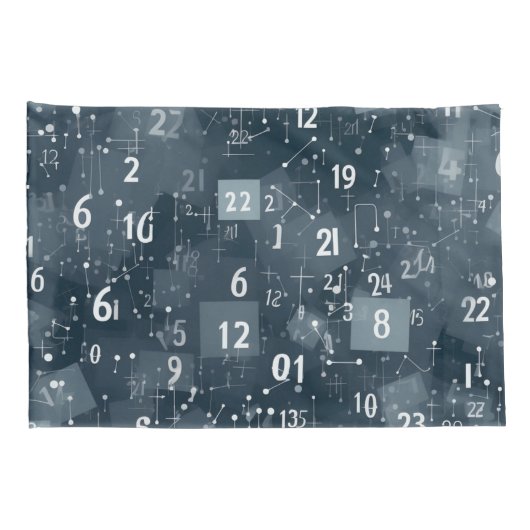 Wiskunde nummers Abstract Kussensloop (Achterkant-Rechts)