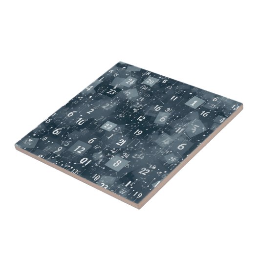 Wiskunde nummers Abstract Tegeltje (Zijkant)