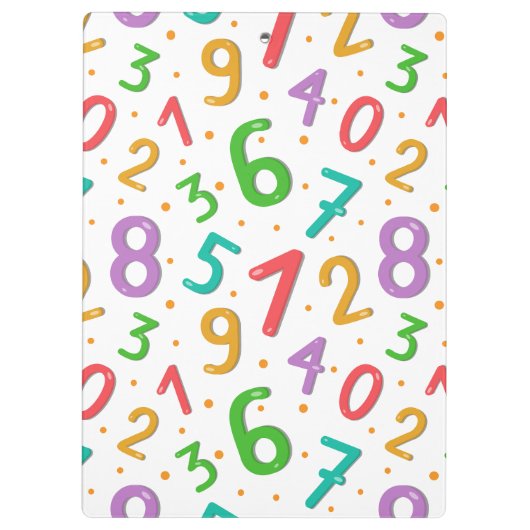 Wiskunde Nummers Patroon  Docent Klembord (Achterkant)