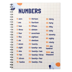 Wiskunde nummers schoolonderwijs leren notitieboek