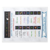 Wiskunde Ondertekenend Notitieblok (Voorkant)