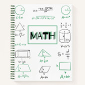 Wiskunde Onderwerp Grafische Notitieboek (Voorkant)