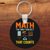 Wiskunde Onderwerp tellen mathematische Wiskunde l Sleutelhanger (Voorkant)