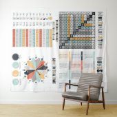 wiskunde, onderwijs, leslokaal wandkleed (In Situ (horizontaal))