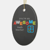 Wiskunde onderwijsdag, Geweldige Keramisch Ornament (Links)