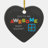 Wiskunde onderwijsdag, Geweldige Keramisch Ornament (Voorkant)