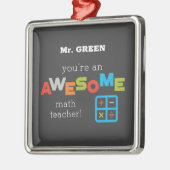 Wiskunde onderwijsdag, Geweldige Metalen Ornament (Links)