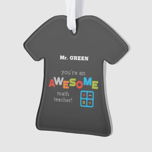 Wiskunde onderwijsdag, Geweldige Ornament (voorkant)