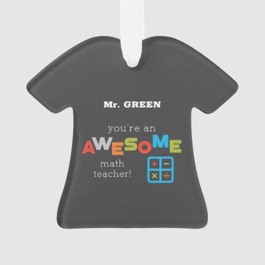 Wiskunde onderwijsdag, Geweldige Ornament (achterkant)