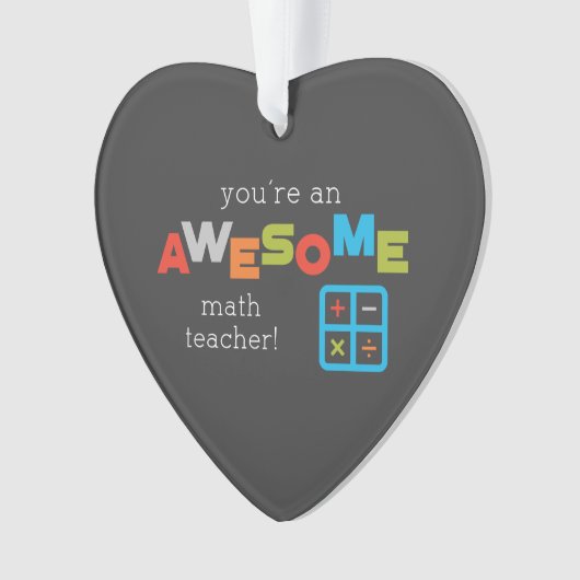 Wiskunde onderwijsdag, Geweldige Ornament (voorkant)