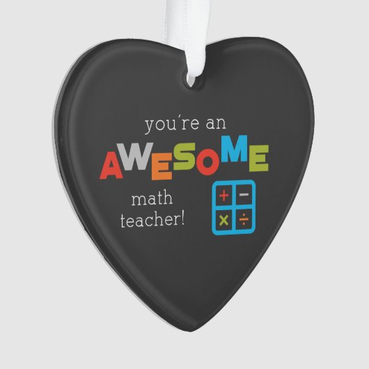 Wiskunde onderwijsdag, Geweldige Ornament (voorkant)