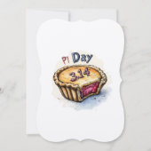 Wiskunde Ontmoet Dessert: Fun Pi Day Celebration Kaart (Voorkant)