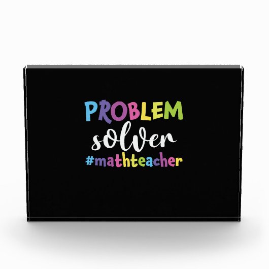 Wiskunde Oplosmiddel leerlingenprobleem Fotoblokken (Voorkant)