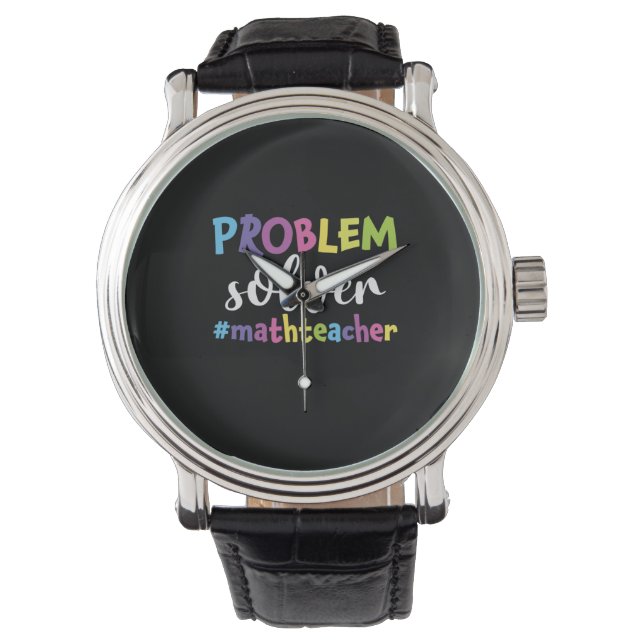 Wiskunde Oplosmiddel leerlingenprobleem Horloge (Voorkant)