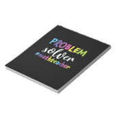 Wiskunde Oplosmiddel leerlingenprobleem Notitieblok (Linkerzijde)