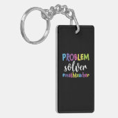Wiskunde Oplosmiddel leerlingenprobleem Sleutelhanger (Voorkant Links)