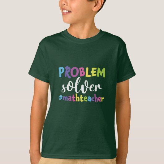 Wiskunde Oplosmiddel leerlingenprobleem T-shirt (Voorkant)